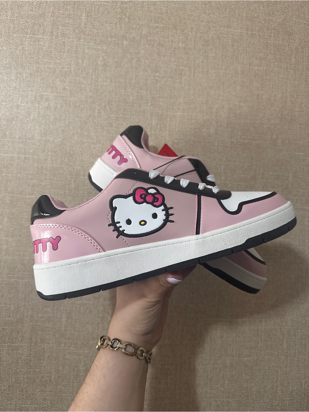 Hello Kitty Pink Womens Sneakers Shoes